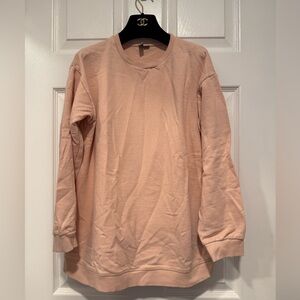 ASOS peach sweatshirt 100% Cotton Size US 4 
Small stain- see last 2 pics